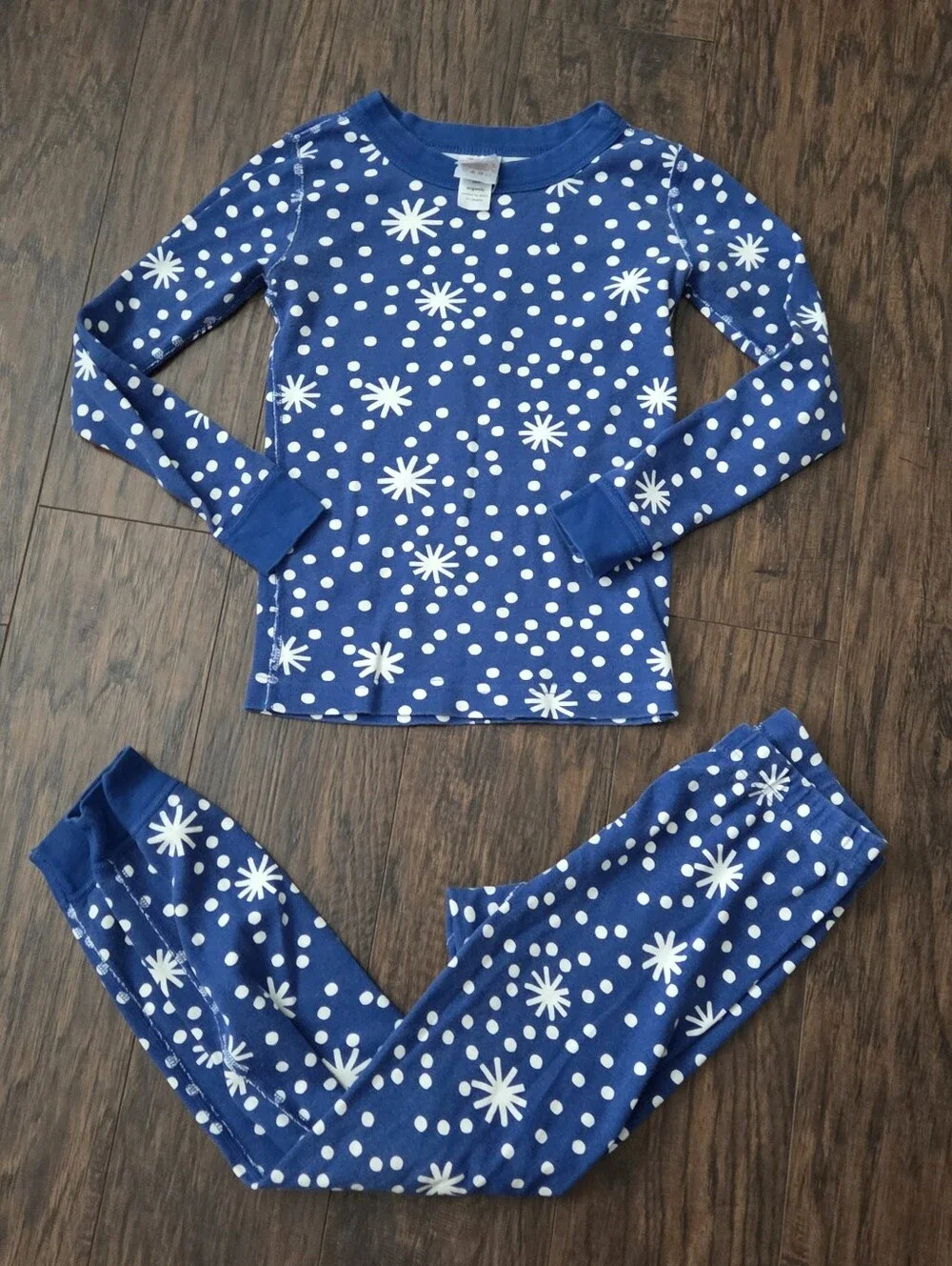 Hanna Andersson Blue Snowflake Pajama Set